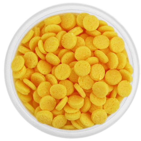 GOLDEN YELLOW CONFETTI DOT SPRINKLES