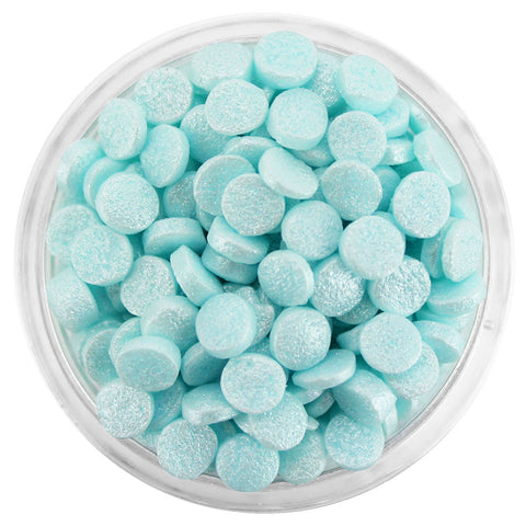 LIGHT BLUE SHIMMER CONFETTI DOT SPRINKLES