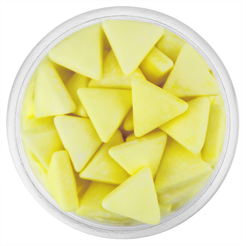 LIGHT YELLOW MATTE TRIANGLE CANDY SPRINKLES 5 LB