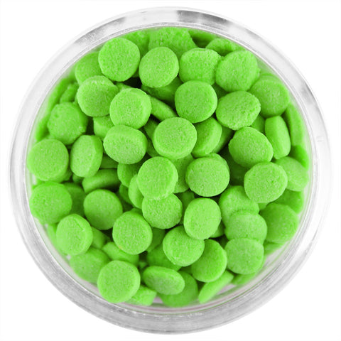 LIME GREEN CONFETTI DOT SPRINKLES