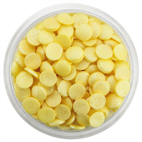 YELLOW SHIMMER CONFETTI DOT SPRINKLES