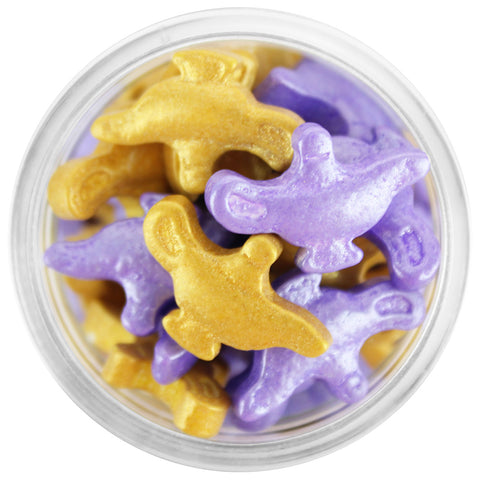 GOLD & PURPLE GENIE LAMP CANDY SPRINKLES 3.75 LB